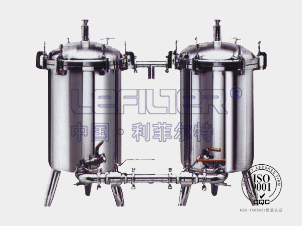 不銹鋼DN100袋式雙聯(lián)過濾器反滲透前置過濾器